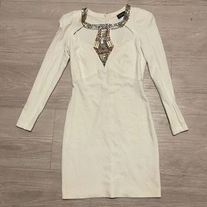 Venus embellished long sleeve dress